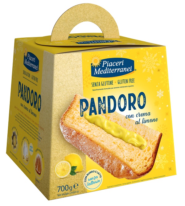 PIACERI MEDITERRANEI PANDORO CREMA AL LIMONE 700 G - Farmacia Dott. Pasquale Russo
