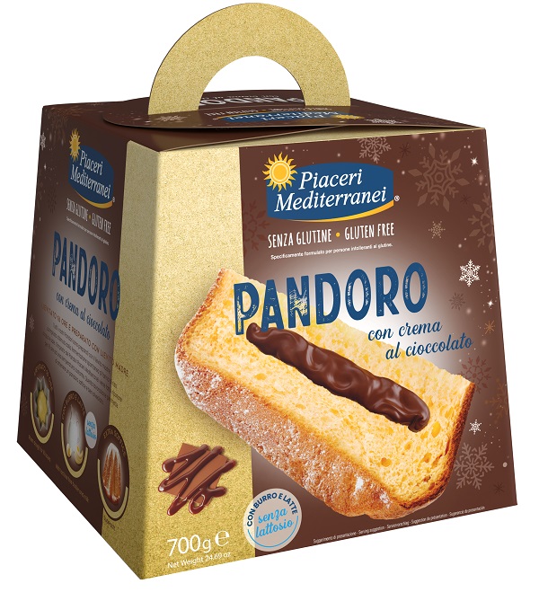 PIACERI MEDITERRANEI PANDORO CREMA AL CIOCCOLATO 700 G - Farmacia Dott. Pasquale Russo