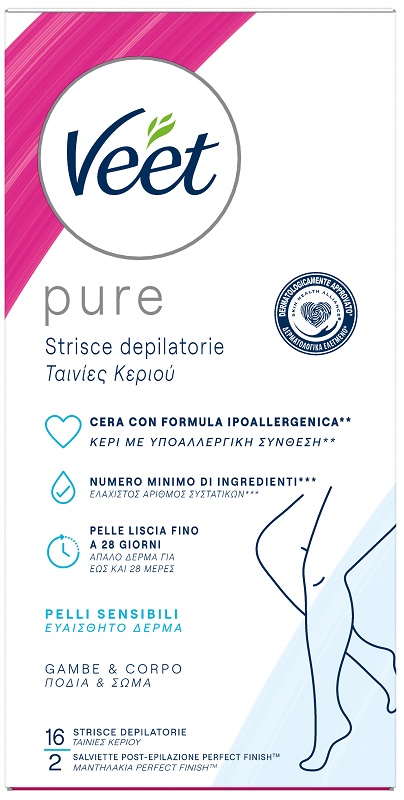 VEET STRISCE CORPO IPOALLERGENICHE 16 PEZZI - Farmacia Dott. Pasquale Russo