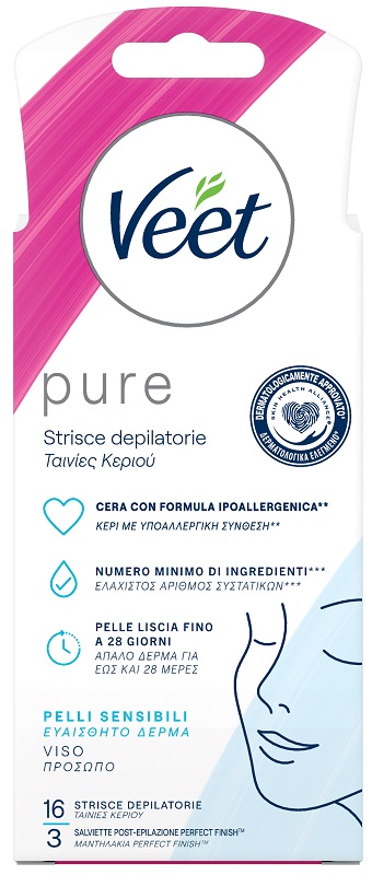 VEET STRISCE VISO IPOALLERGENICHE 16 PEZZI - Farmacia Dott. Pasquale Russo
