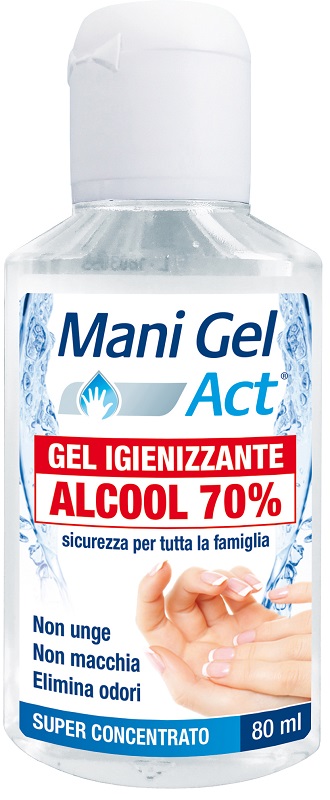 MANI GEL ACT GEL IGIENIZZANTE ALCOOL 70% 80 ML - Farmacia Dott. Pasquale Russo