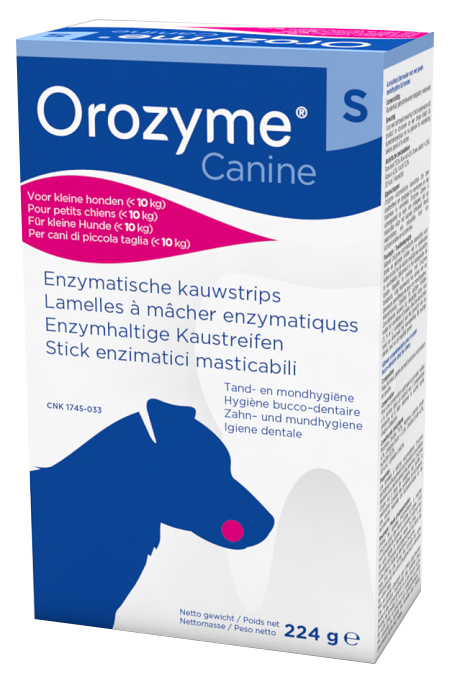 OROZYME CANINE STRISCE ENZIMATICHE MASTICABILI PER CANI DI TAGLIA PICCOLA - Farmacia Dott. Pasquale Russo