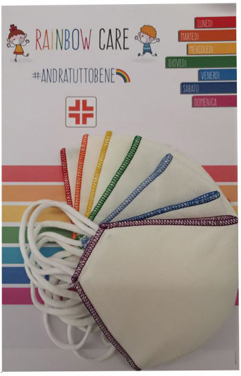 MASCHERINA RAINBOW CARE PER BAMBINI 7 PEZZI - Farmacia Dott. Pasquale Russo