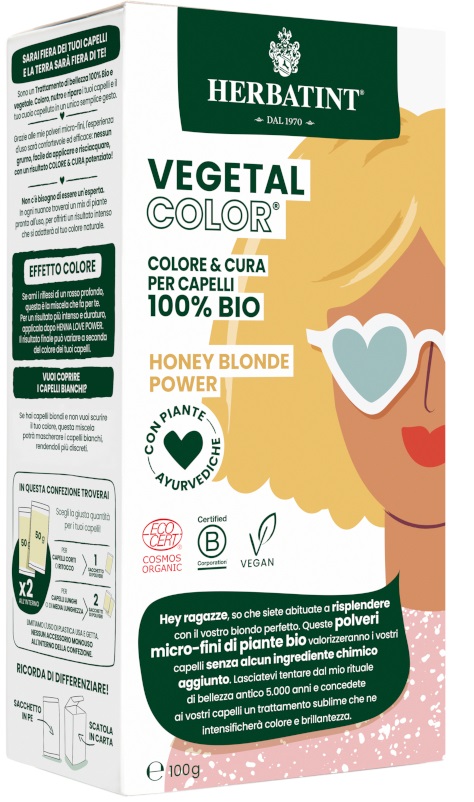 HERBATINT VEGETAL COLOR HONEY BLOND POWER ITA 100 G - Farmacia Dott. Pasquale Russo
