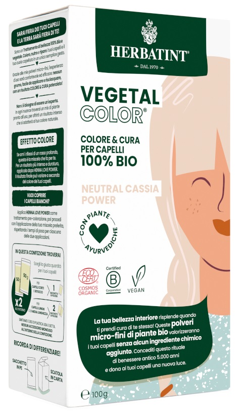 HERBATINT VEGETAL COLOR NEUTRAL CASSIA POWER ITA 100 G - Farmacia Dott. Pasquale Russo