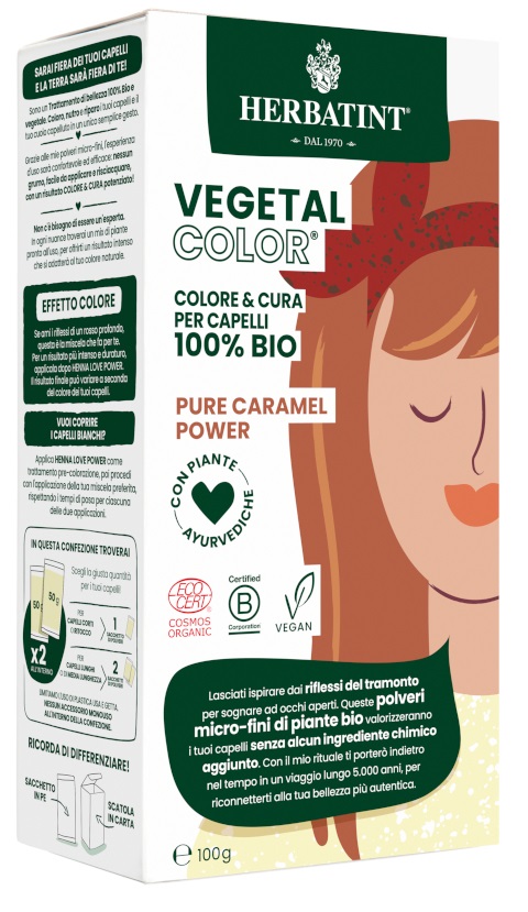 HERBATINT VEGETAL COLOR PURE CARAMEL POWER ITA 100 G - Farmacia Dott. Pasquale Russo