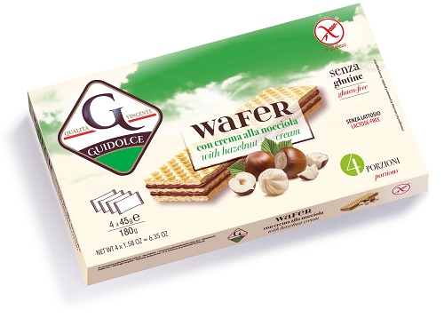 WAFER CON CREMA ALLA NOCCIOLA 4 PORZIONI X 45 G - Farmacia Dott. Pasquale Russo