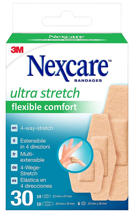 CEROTTO PREPARATO NEXCARE COMFORT 360 GRADI N1130ASD04 ASSORTITI 3 MISURE 14 CEROTTI 22X57MM + 6 CEROTTI 23X28MM + 10 CEROTTI 28X76MM - Farmacia Dott. Pasquale Russo