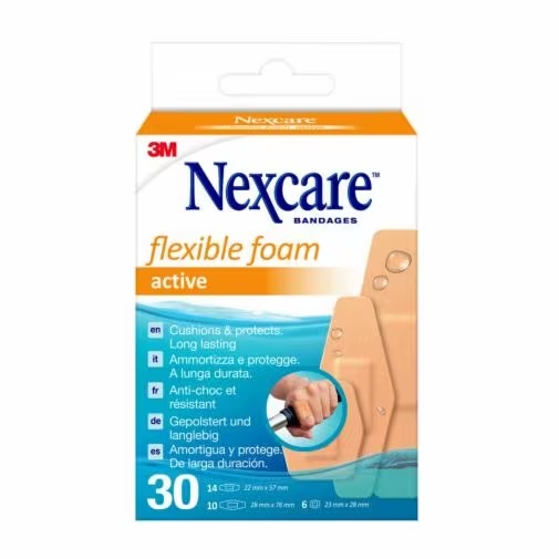 CEROTTO PREPARATO NEXCARE ACTIVE 360 GRADI N1030ASD04 ASSORTITI 3 MISURE 6 CEROTTI 23X28MM + 14 CEROTTI 22X57MM + 10 CEROTTI 28X76MM - Farmacia Dott. Pasquale Russo