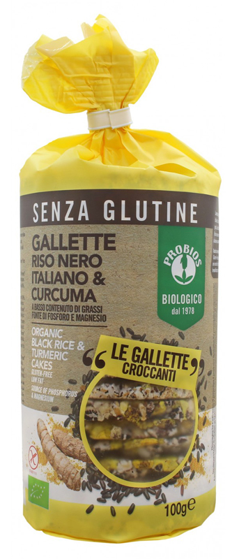 PROBIOS GALLETTE RISO NERO/CURCUMA 100 G - Farmacia Dott. Pasquale Russo