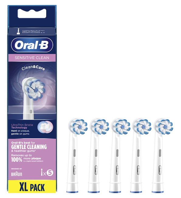 ORALB SENSITIVE CLEAN EB60 TESTINE PER SPAZZOLINO ELETTRICO 5 PEZZI - Farmacia Dott. Pasquale Russo