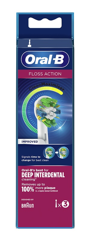 ORALB FLOSS ACTION EB25 TESTINA PER SPAZZOLINO ELETTRICO 3 PEZZI - Farmacia Dott. Pasquale Russo