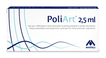 SIRINGA INTRA-ARTICOLARE PRERIEMPITA POLIART 2,5ML POLINUCLEOTIDI 10MG/ML E ACIDO IALURONICO 10MG/ML 2,5 ML - Farmacia Dott. Pasquale Russo