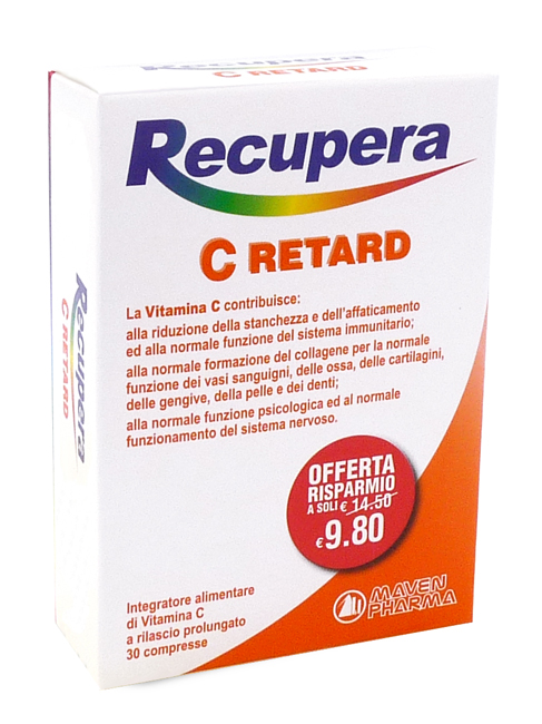 RECUPERA C RETARD 30 COMPRESSE - Farmacia Dott. Pasquale Russo