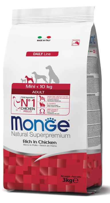 MONGE DOG MINI ADULT 3 KG - Farmacia Dott. Pasquale Russo
