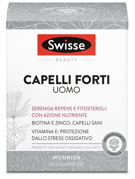 SWISSE CAPELLI FORTI UOMO 30 COMPRESSE - Farmacia Dott. Pasquale Russo