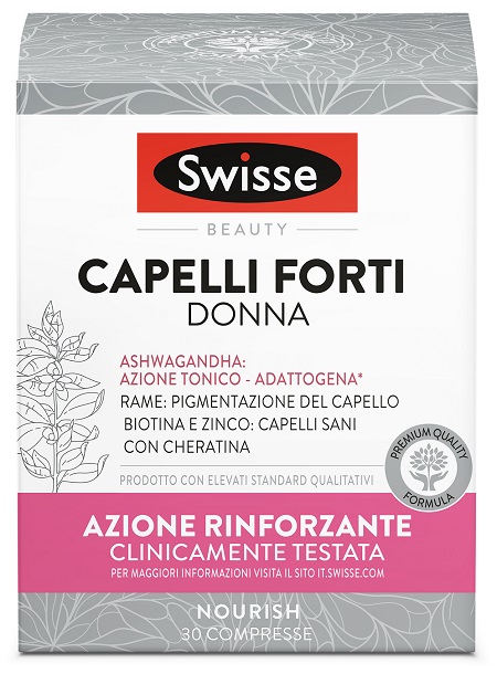 SWISSE CAPELLI FORTI DONNA 30 COMPRESSE - Farmacia Dott. Pasquale Russo