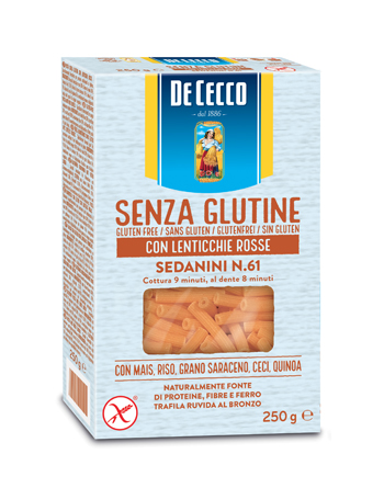DE CECCO SEDANINI N61 LENTICCHIE ROSSE 250 G - Farmacia Dott. Pasquale Russo