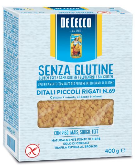 DE CECCO DITALI PICCOLI RIGATI N69 400 G - Farmacia Dott. Pasquale Russo