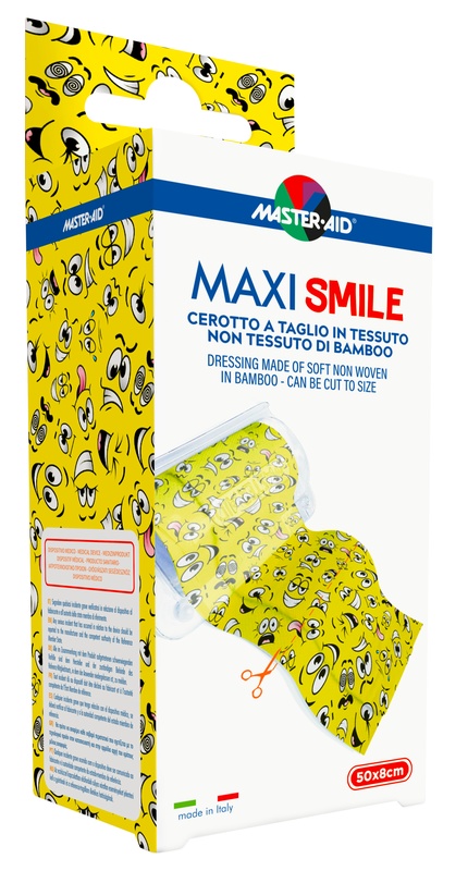CEROTTO A TAGLIO MASTER-AID MAXI SMILE TNT 50 X 8 CM - Farmacia Dott. Pasquale Russo