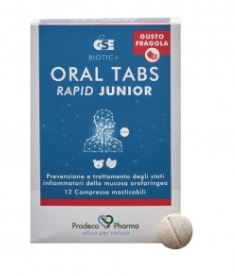 GSE ORAL TABS RAPID JUNIOR FRAGOLA 12 COMPRESSE - Farmacia Dott. Pasquale Russo