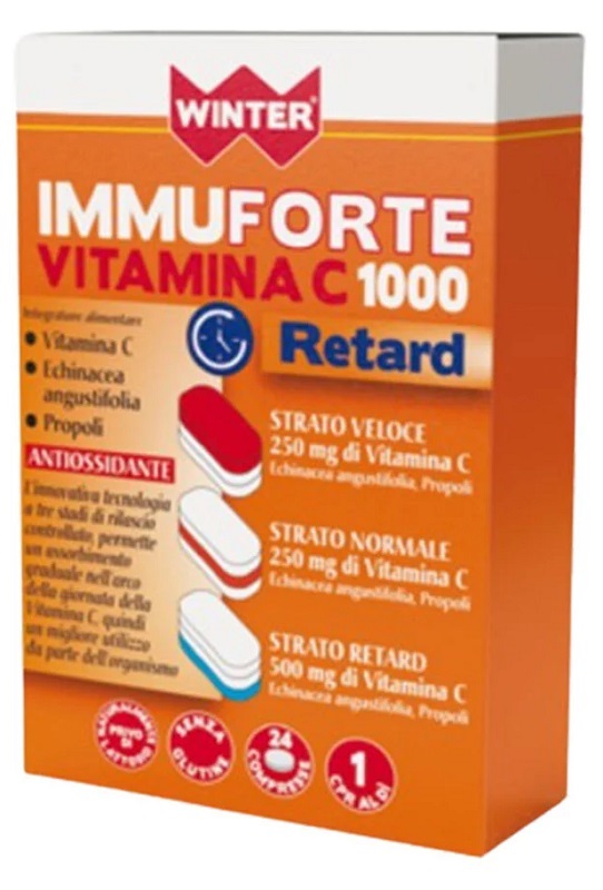WINTER IMMUNOFORTE VITAMINA C 1000 RETARD 24 COMPRESSE - Farmacia Dott. Pasquale Russo