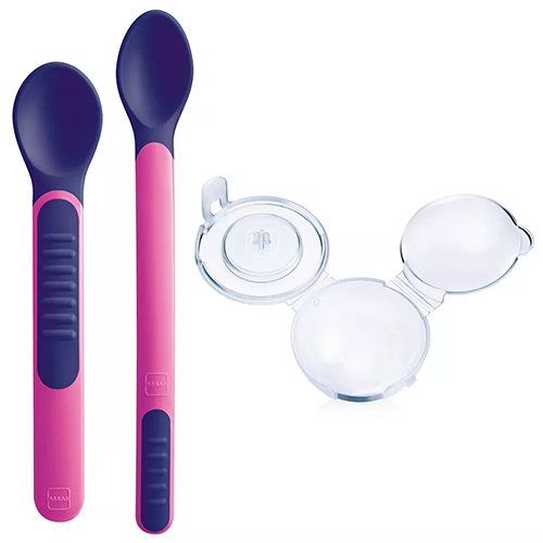 MAM HEAT SENSITIVE SPOONS & COVER 6+ FEMMINA - Farmacia Dott. Pasquale Russo