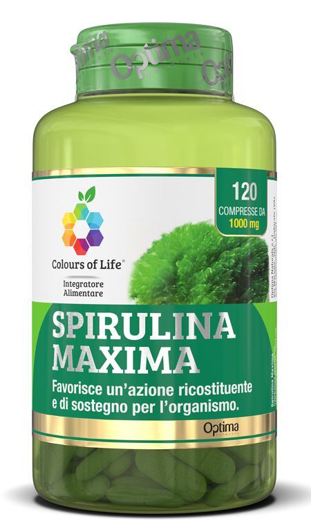 COLOURS OF LIFE SPIRULINA MAXIMA 120 COMPRESSE - Farmacia Dott. Pasquale Russo