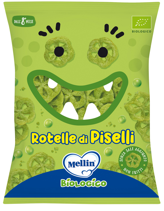 MELLIN SNACK BIO ROTELLE PISELLI 20 G - Farmacia Dott. Pasquale Russo