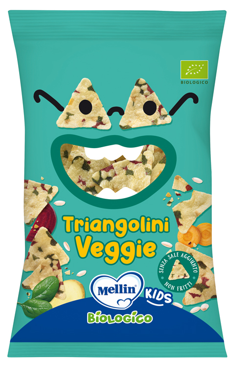 MELLIN SNACK BIO TRIANGOLINI VEGGIE 30 G - Farmacia Dott. Pasquale Russo