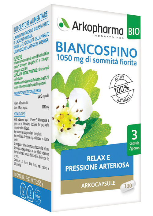 ARKO CAPSULE BIANCOSPINO BIO 130 CAPSULE - Farmacia Dott. Pasquale Russo