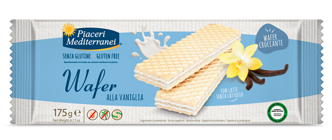 PIACERI MEDITERRANEI WAFER VANIGLIA 175 G - Farmacia Dott. Pasquale Russo