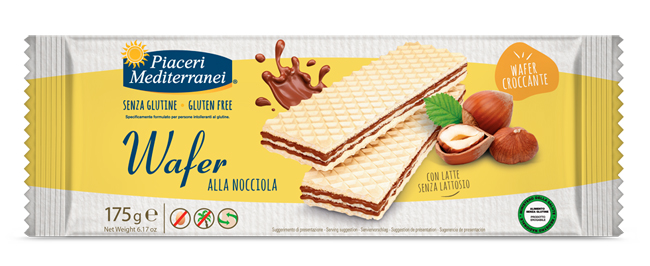 PIACERI MEDITERRANEI WAFER NOCCIOLA 175 G - Farmacia Dott. Pasquale Russo
