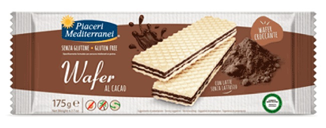 PIACERI MEDITERRANEI WAFER CACAO 175 G - Farmacia Dott. Pasquale Russo