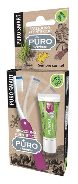 PURO SMART SPAZZOLINO + DENTIFRICIO PURO ALOE 12 ML - Farmacia Dott. Pasquale Russo