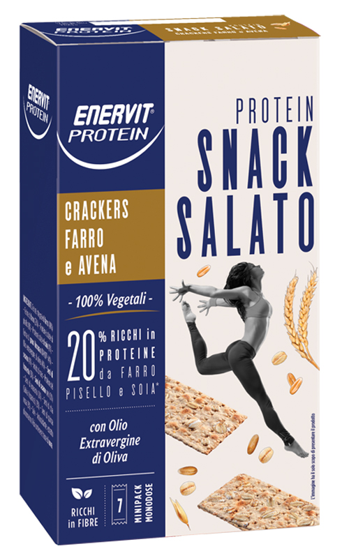 ENERVIT PROTEIN CRACKERS FARRO AVENA 7 MINIPACK - Farmacia Dott. Pasquale Russo