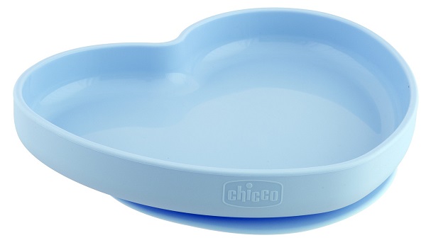 CHICCO PIATTO CUORE VENTOSA SILICONE BLU - Farmacia Dott. Pasquale Russo