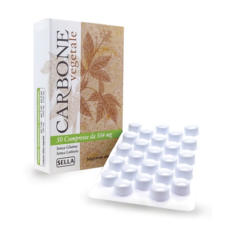 CARBONE VEGETALE 50 COMPRESSE - Farmacia Dott. Pasquale Russo