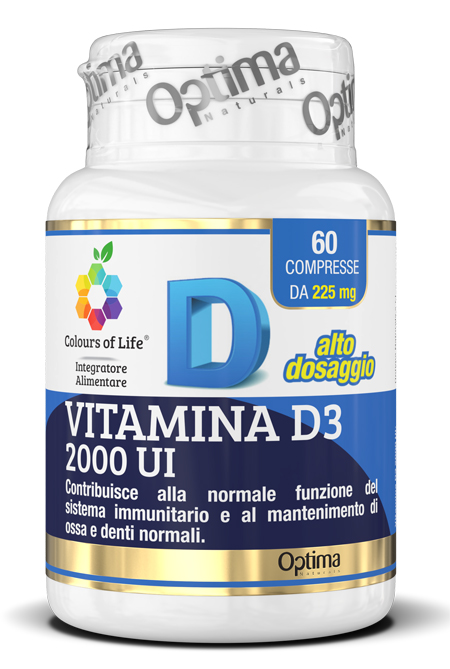 COLOURS OF LIFE VITAMINA D3 2000 UI 60 COMPRESSE - Farmacia Dott. Pasquale Russo