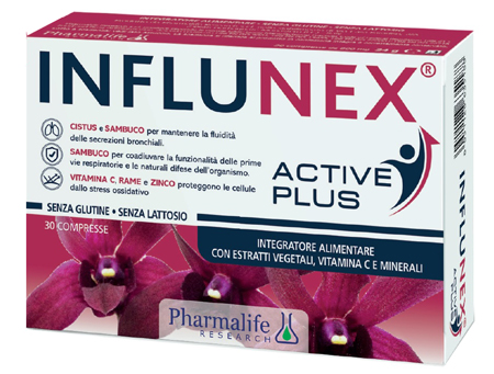 INFLUNEX ACTIVE PLUS 30 COMPRESSE - Farmacia Dott. Pasquale Russo
