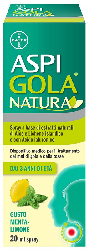ASPI GOLA NATURA SPRAY MENTA LIMONE 20 ML - Farmacia Dott. Pasquale Russo