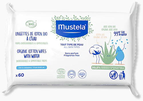 MUSTELA SALVIETTE ACQUA COT BIO 60 PEZZI - Farmacia Dott. Pasquale Russo