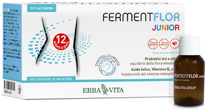 FERMENTFLOR JUNIOR 10 FLACONCINI - Farmacia Dott. Pasquale Russo