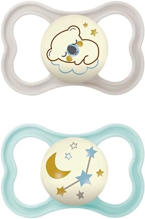 MAM AIR NIGHT SUCCHIETTO 16+ MESI SILICONE NEUTRO 2 PEZZI - Farmacia Dott. Pasquale Russo