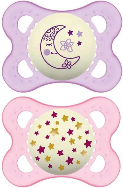 MAM SUCCHIETTO ORIGINAL NIGHT 2-6 MESI SILICONE FEMMINA 2 PEZZI - Farmacia Dott. Pasquale Russo