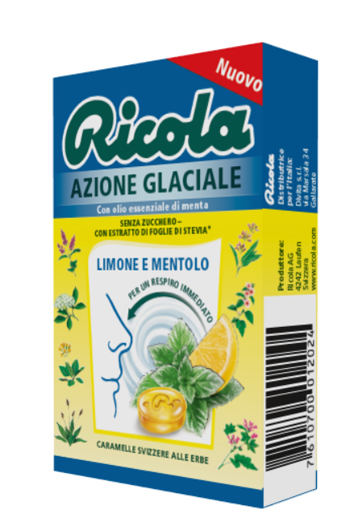 RICOLA AZIONE GLACIALE LIMONE E MENTOLO 50 G - Farmacia Dott. Pasquale Russo