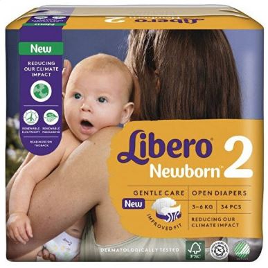 LIBERO NEWBORN PANNOLINO PER BAMBINO TAGLIA 2 3-6 34 PEZZI - Farmacia Dott. Pasquale Russo