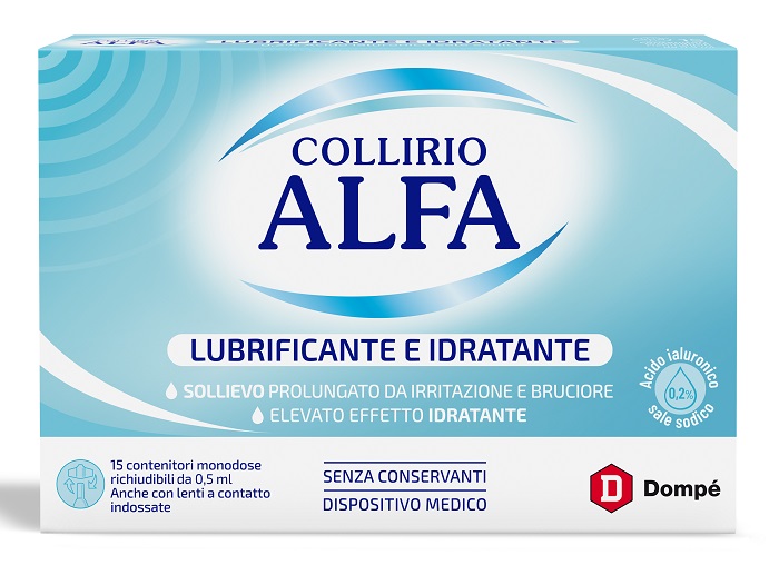 COLLIRIO ALFA LUBRIFICANTE/IDRATANTE 15 FIALE MONODOSE - Farmacia Dott. Pasquale Russo