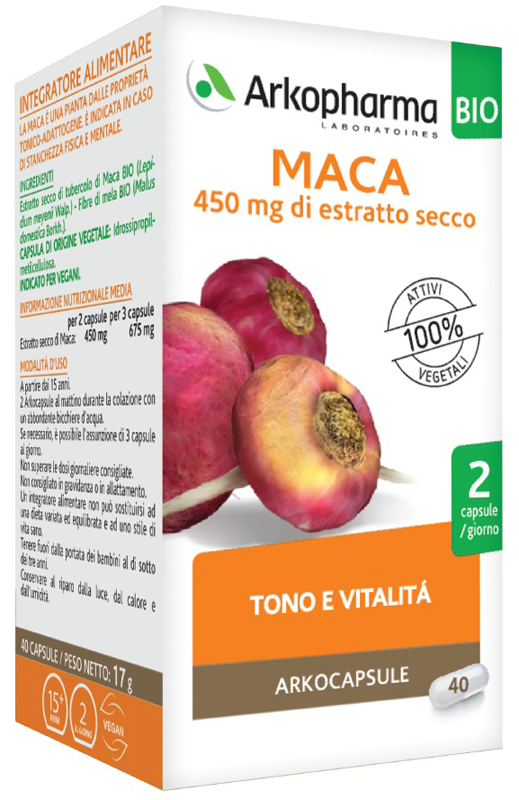ARKO CAPSULE MACA BIO 40 CAPSULE - Farmacia Dott. Pasquale Russo