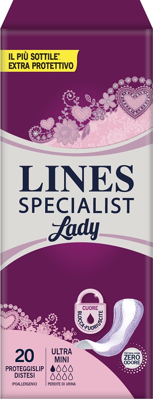 PANNOLONE SAGOMATO LINES SPECIALIST ULTRAMINI 20 PEZZI - Farmacia Dott. Pasquale Russo